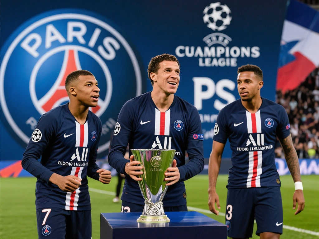 决赛在望!巴黎欧冠决赛海报:凯旋门与激情球迷 决赛在望!巴黎欧冠决赛海报:凯旋门与激情球迷