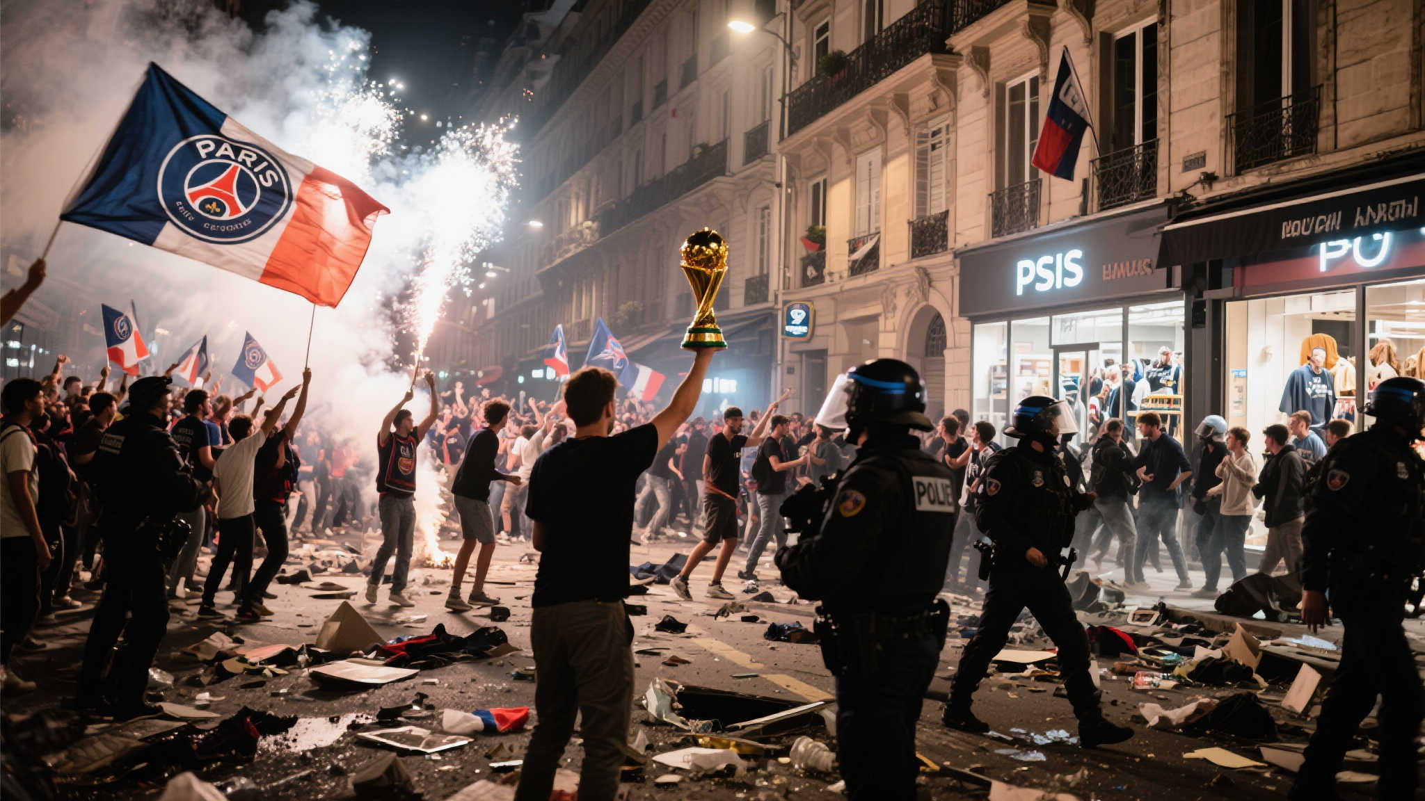 巴黎圣日耳曼欧冠夺冠引发法国多地骚乱浪潮